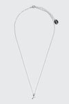 14K White Gold Plated Tulip Necklace