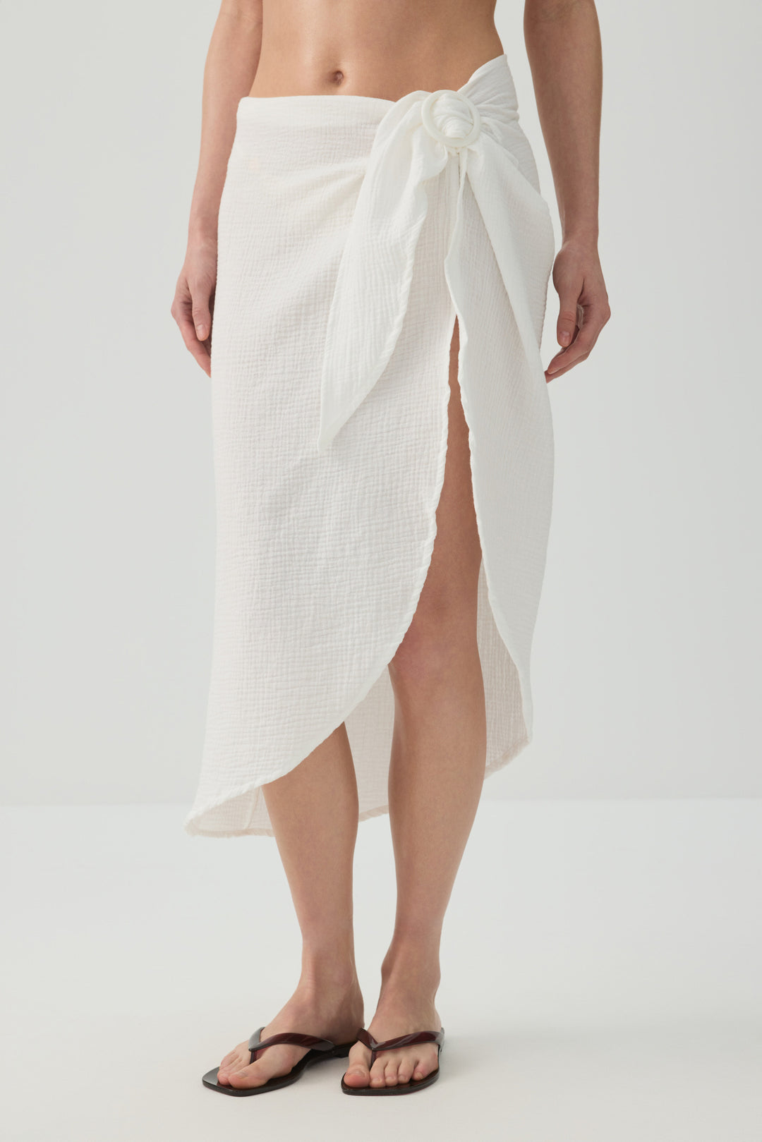 Asymmetric Cover-Up Skirt