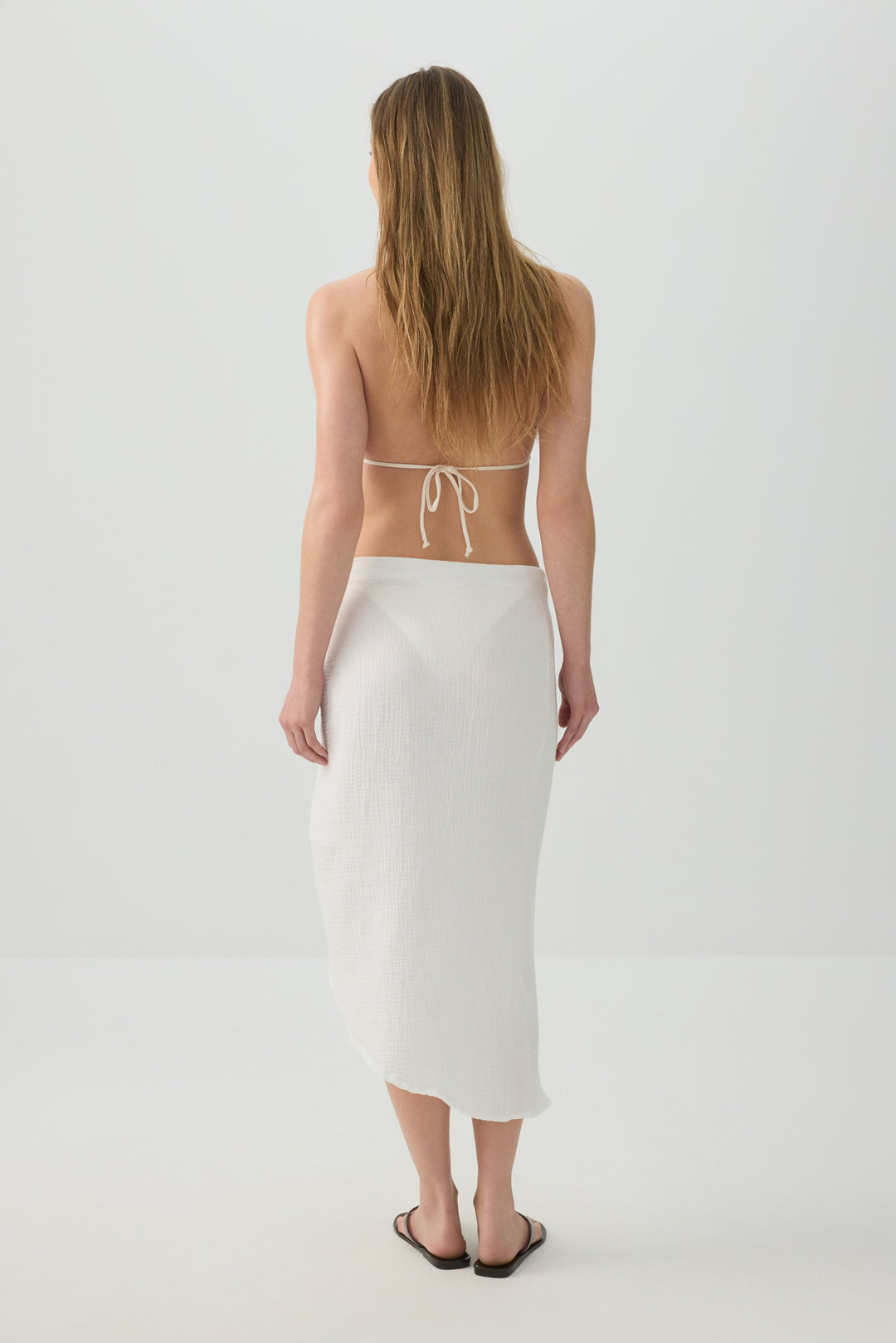 Asymmetric Cover-Up Skirt