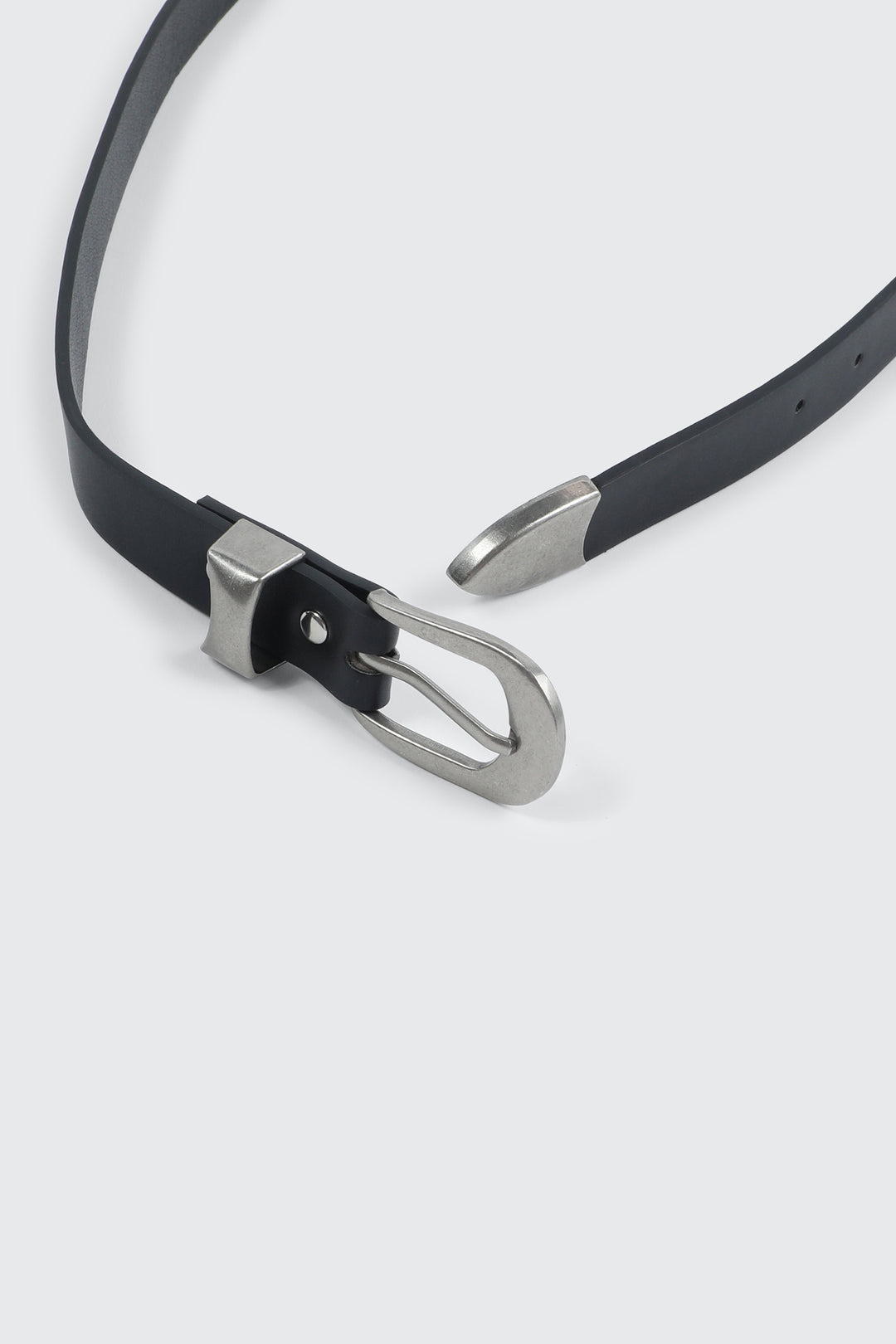 Woven Oval Buckle Belt