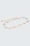 Hammered Metal Starfished Chain Belt