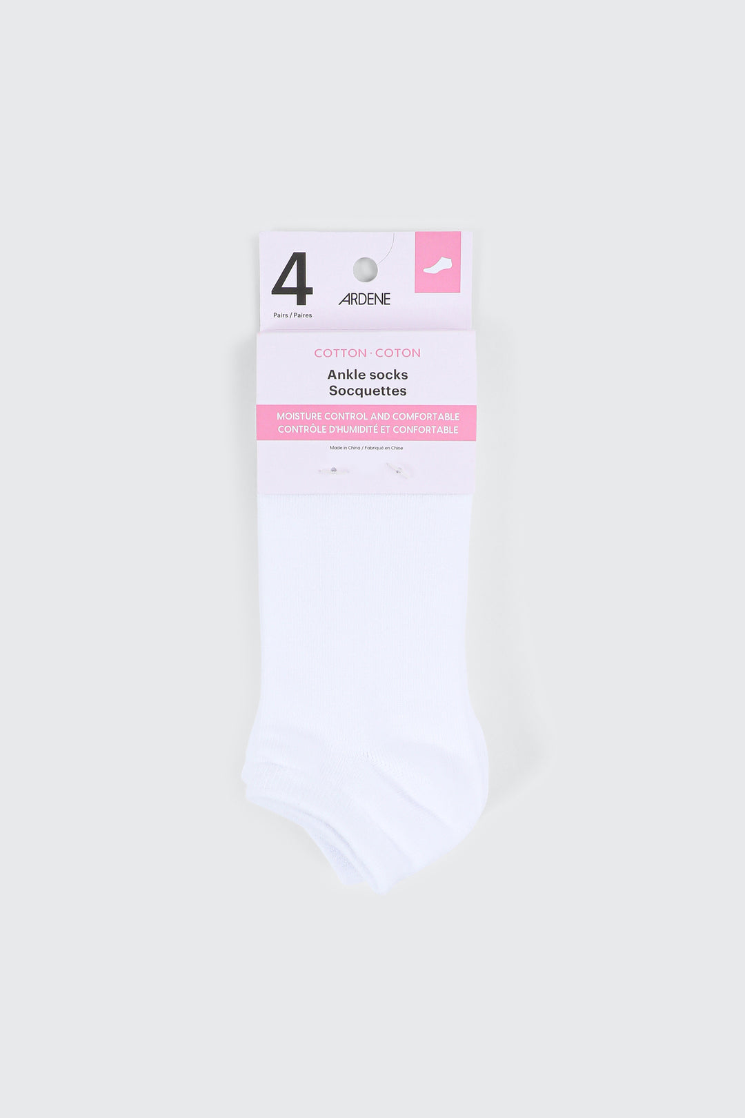 4 paires de socquettes en mélange de coton