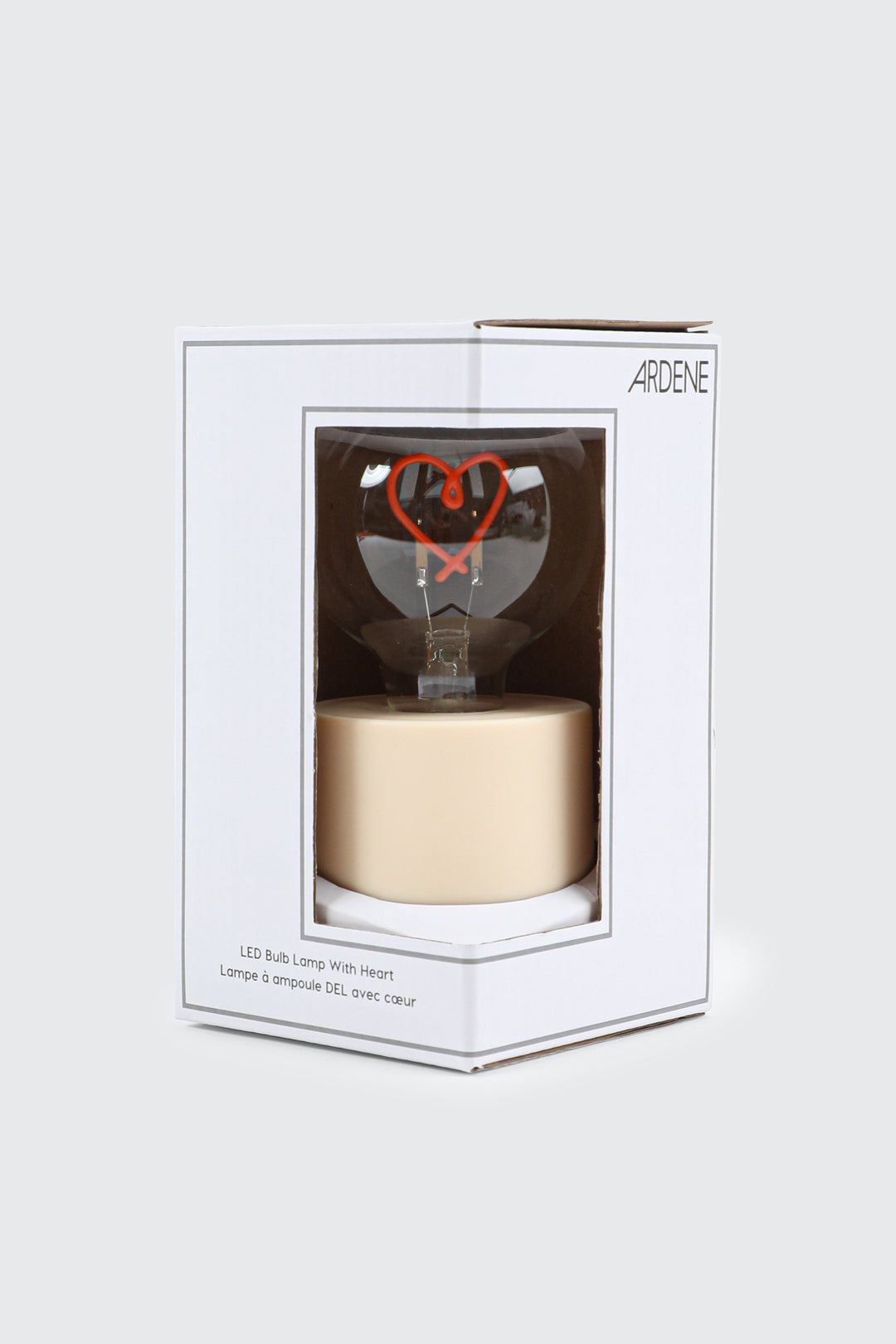 Lampe de table à filament cœur DEL