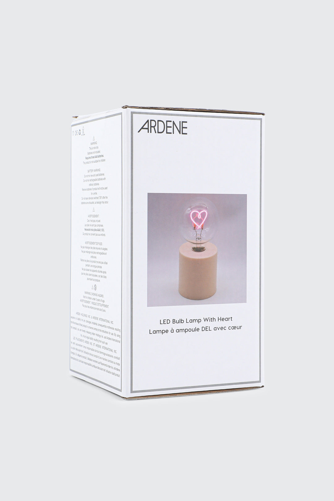 Lampe de table à filament cœur DEL