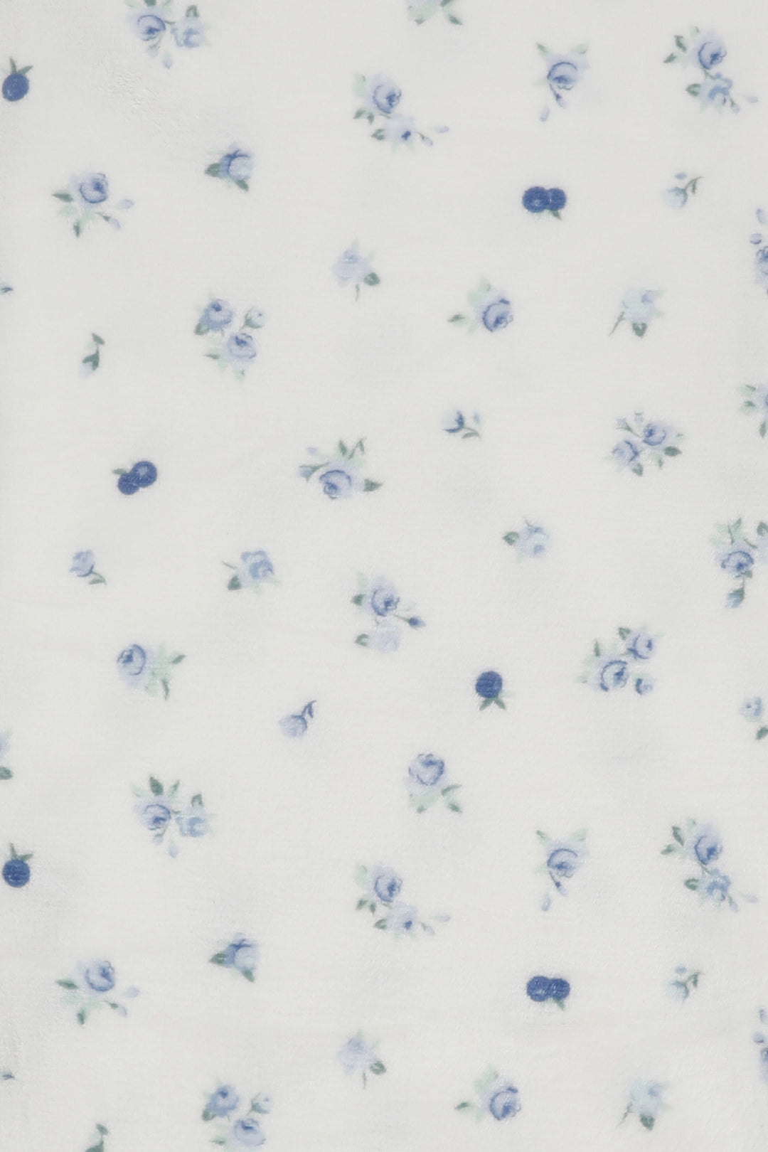 Jeté à motif de bleuets et de fleurs