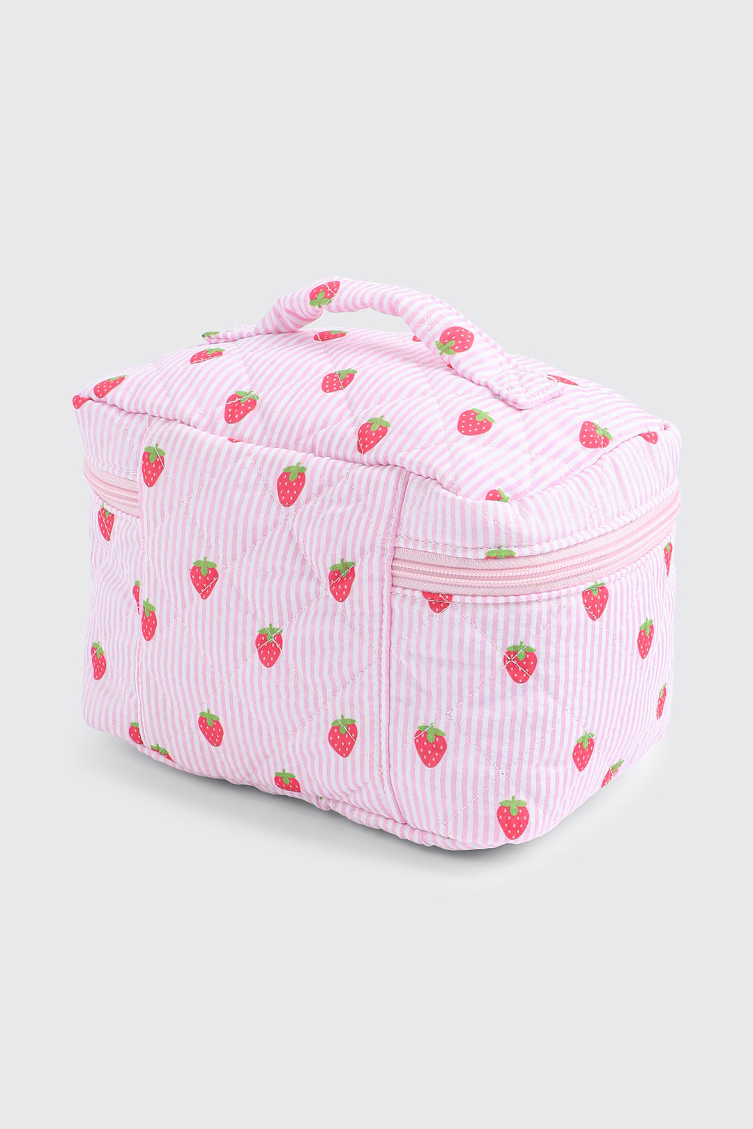 Strawberry Printed Cosmetic Bag