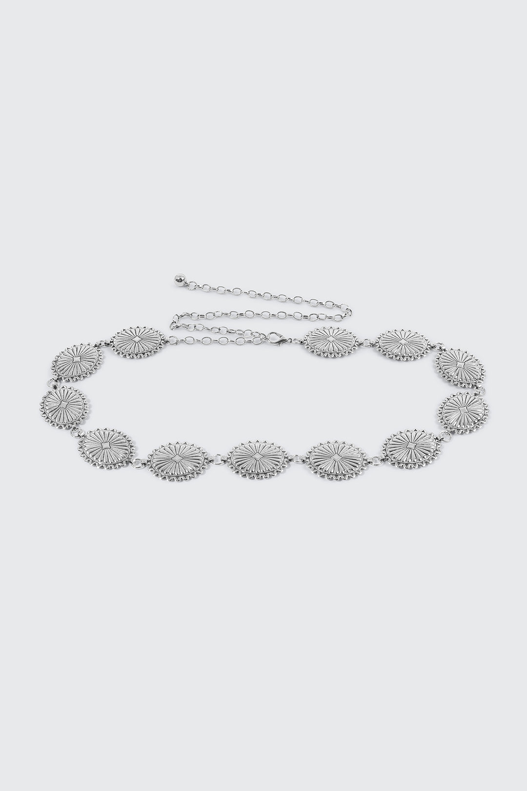 Embossed Medallion Chain Belt