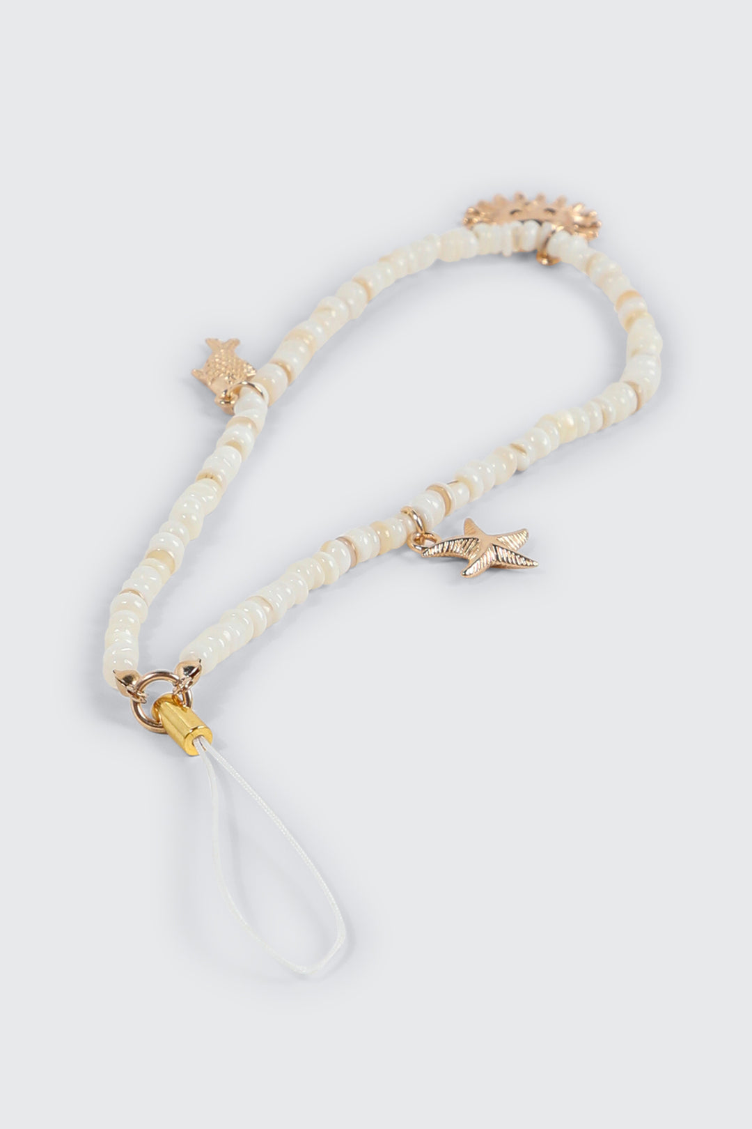 Beaded Phone Charms with Sun and Starfish