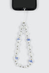 Beaded Phone Charm with Pearls