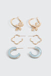 3-Pack Mixed Hoop Earrings
