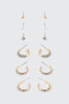 6-Pack Mixed Earrings Set