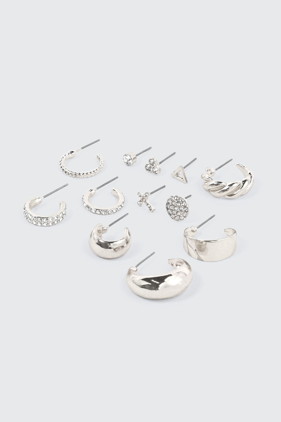 12-Pack Mixed Hoop & Stud Earrings