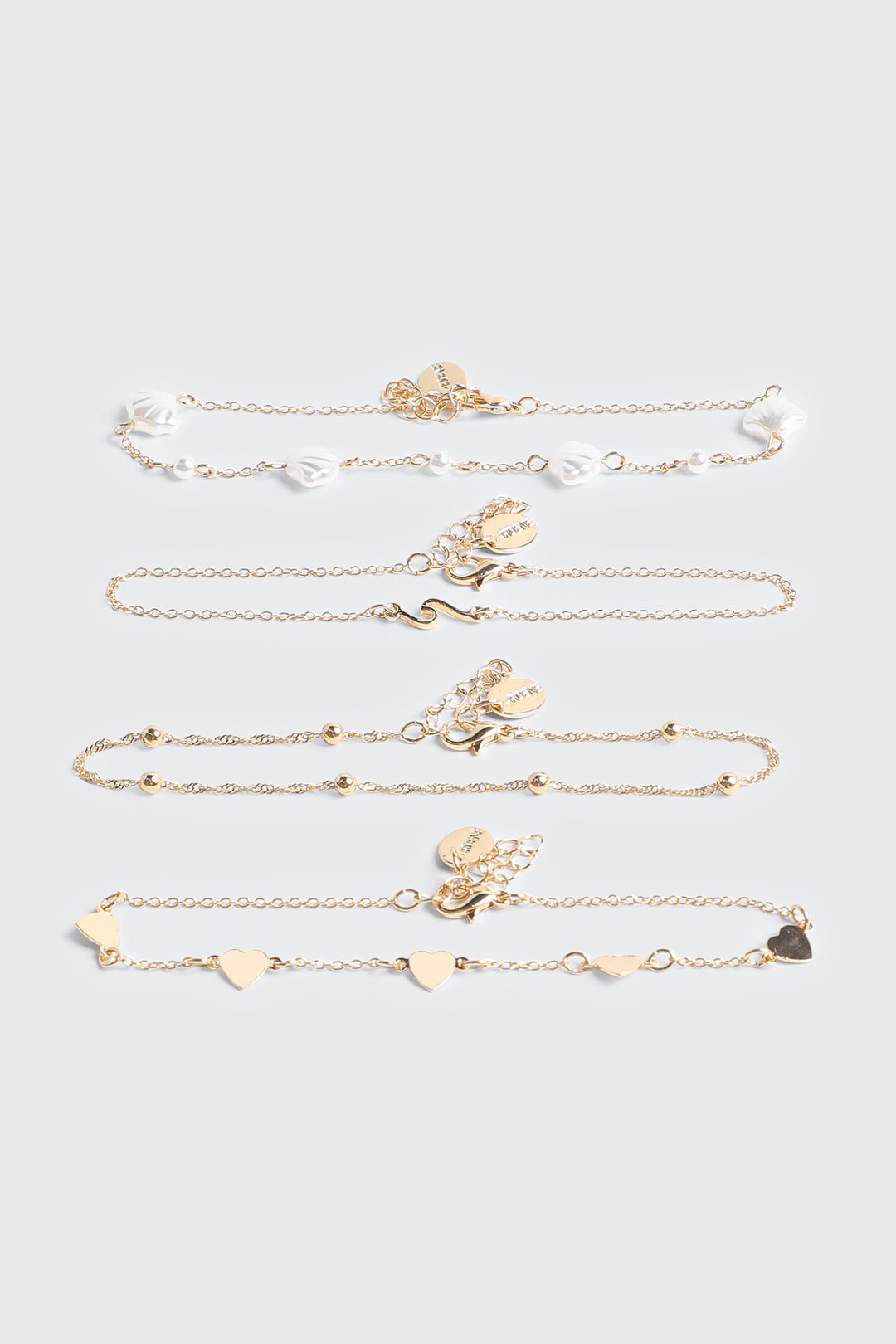 Lot de 4 chaînes de cheville 