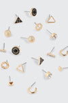 9-Pack Geometric Earrings Set