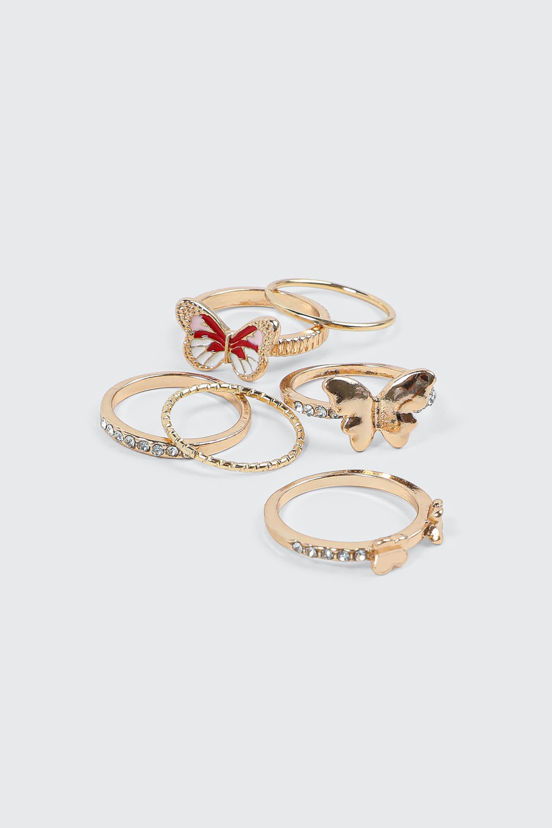 6-Pack Butterfly Rings