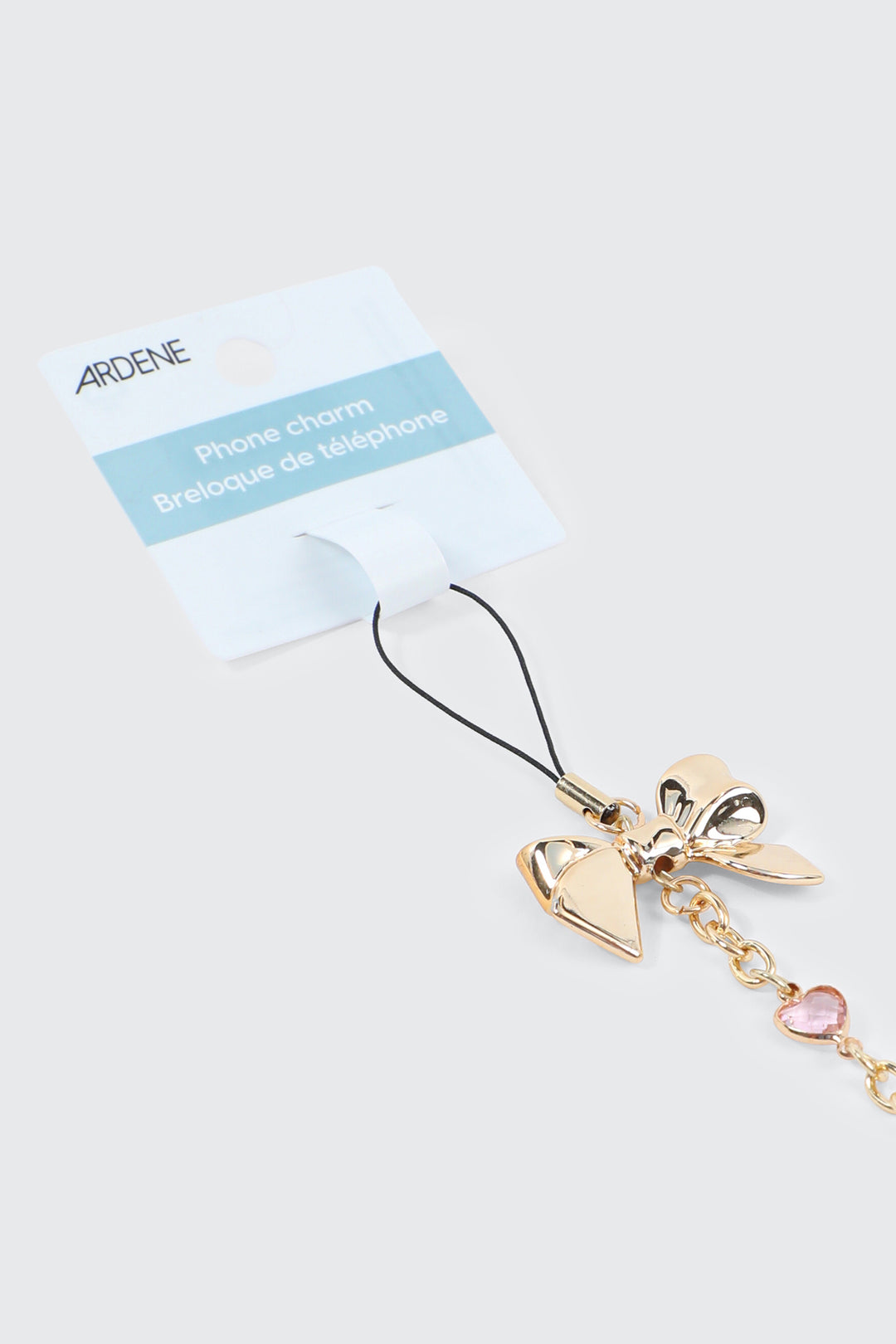 Shiny Letter A Phone Charm with Bow