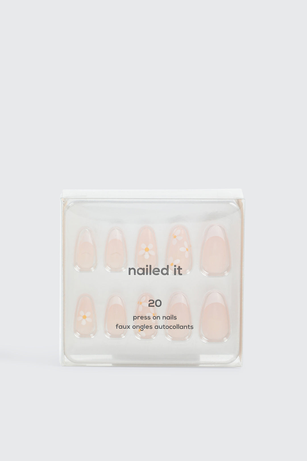 20-Pack Floral Press On Nails