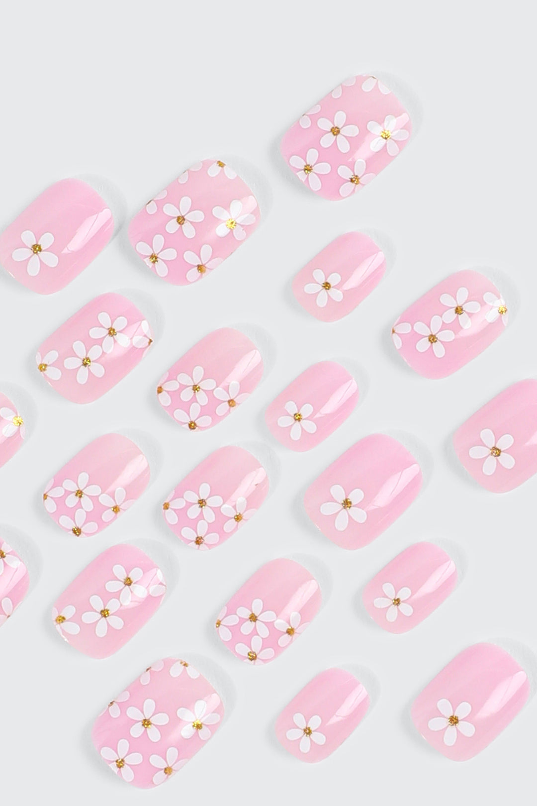 20 Pack Self Adhesive Floral Fake Nails