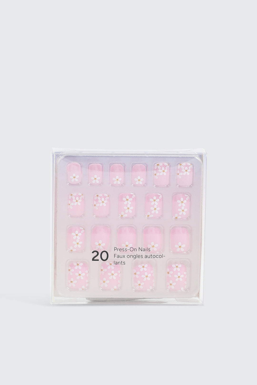 20 Pack Self Adhesive Floral Fake Nails