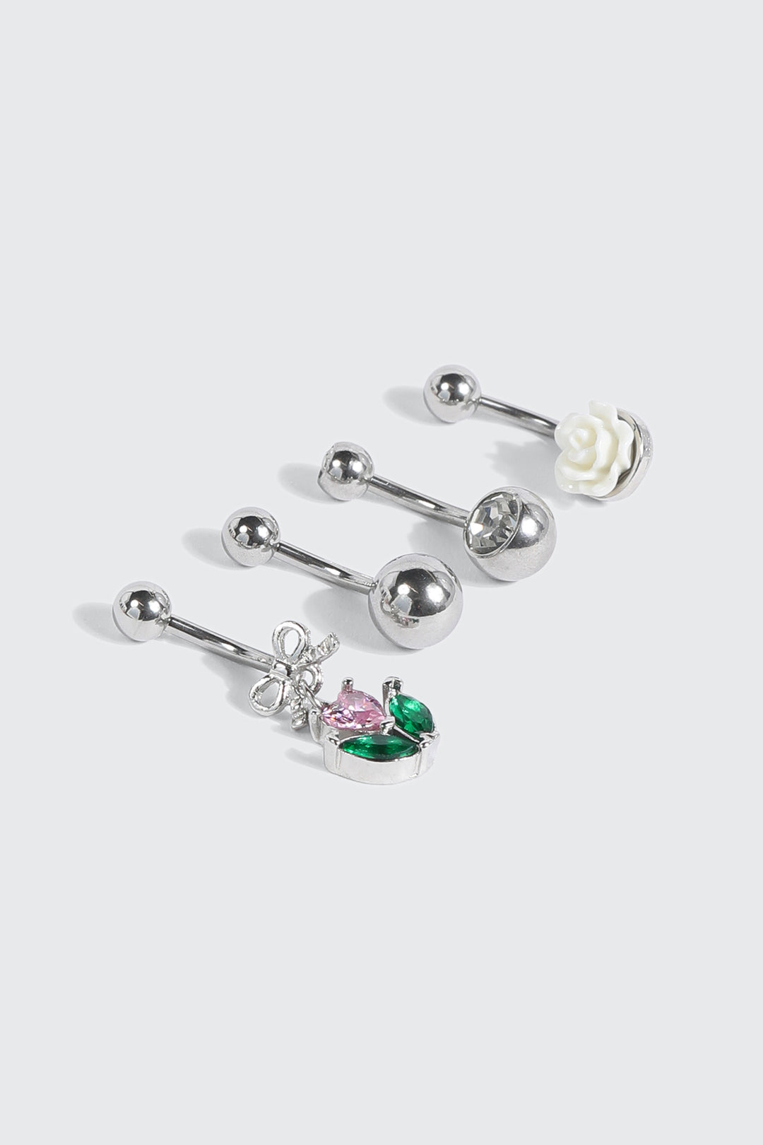 Lot de 4 piercings de nombril