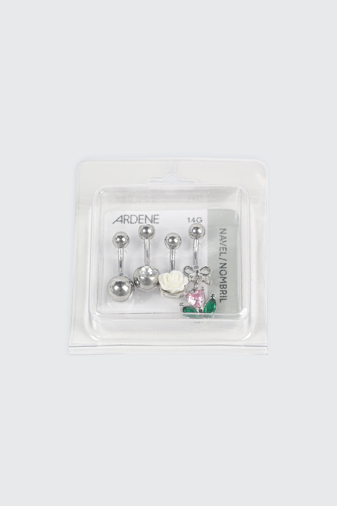 Lot de 4 piercings de nombril