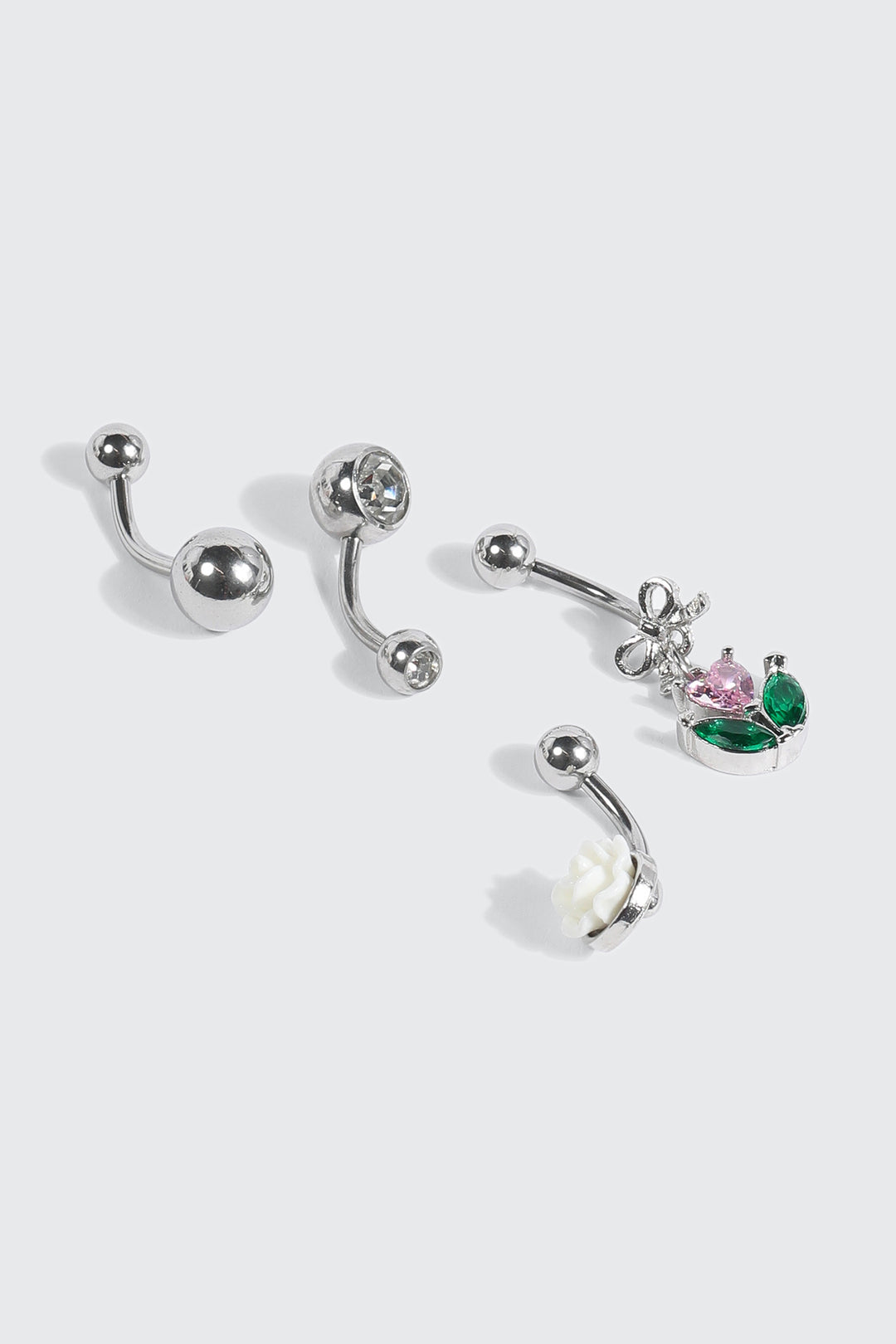 Lot de 4 piercings de nombril