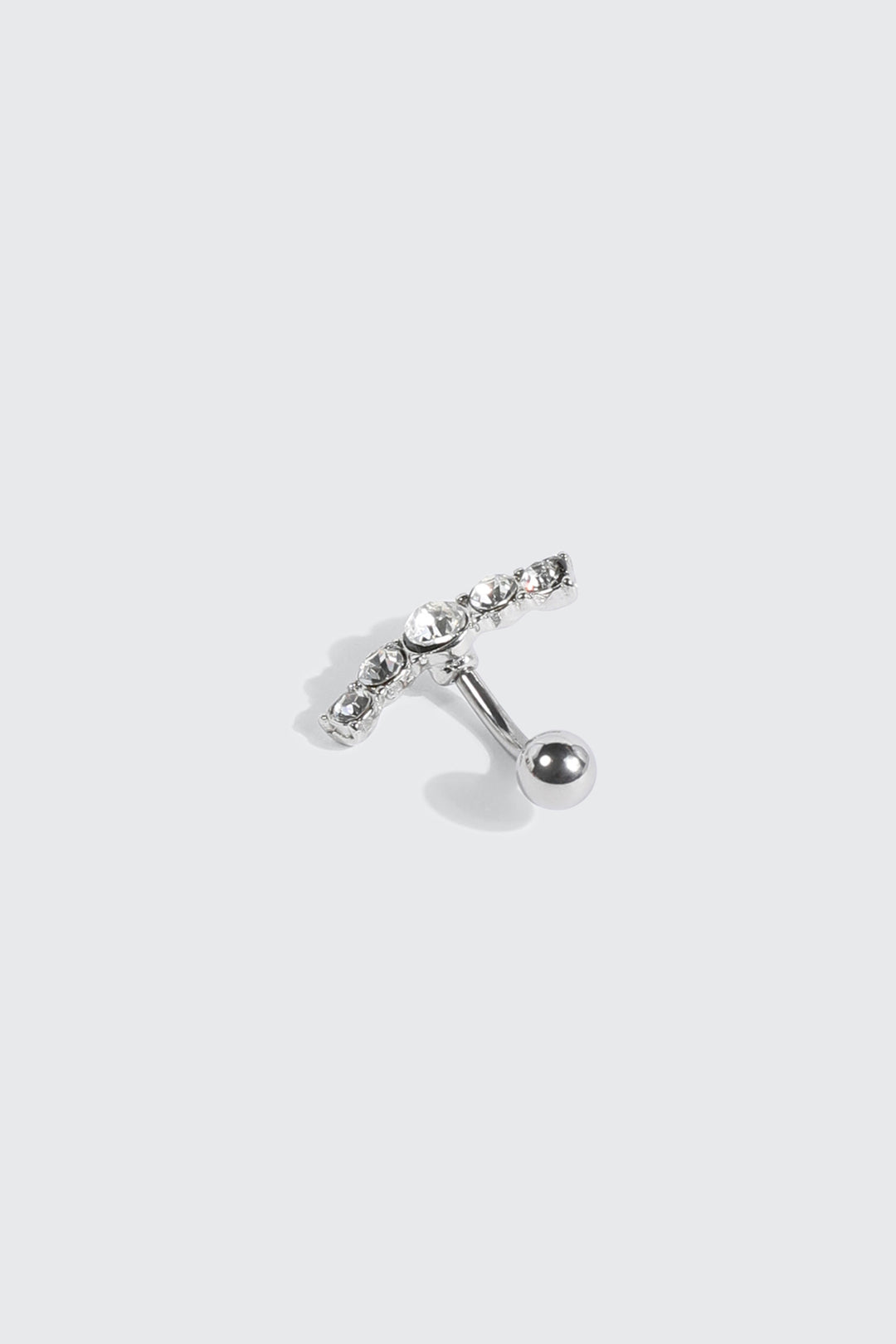 Arched Rhinestone Navel Piercing