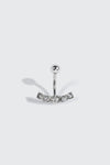 Arched Rhinestone Navel Piercing