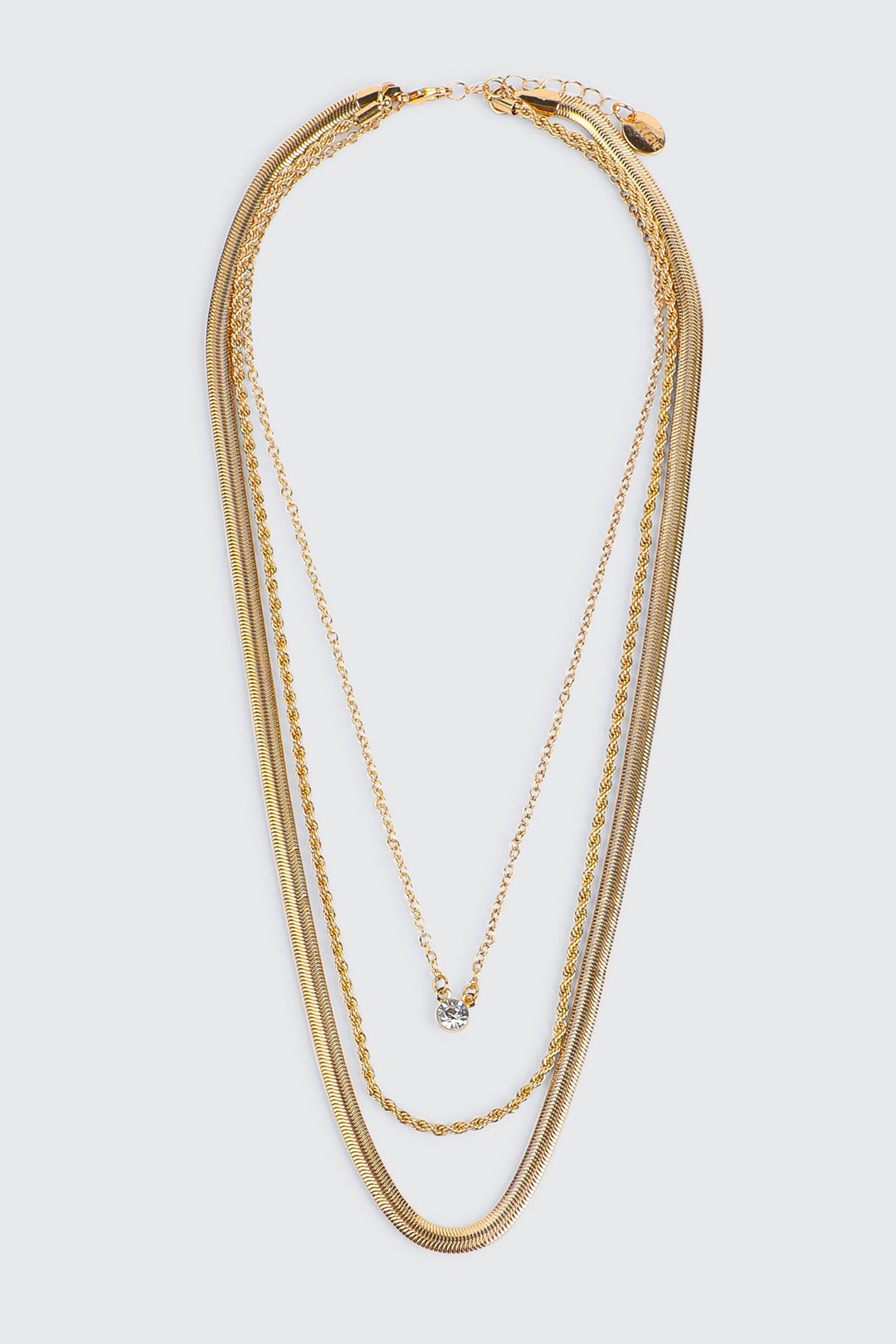 3-Row Chain Necklace
