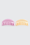 Lot de 2 pinces en demi-lune pour cheveux