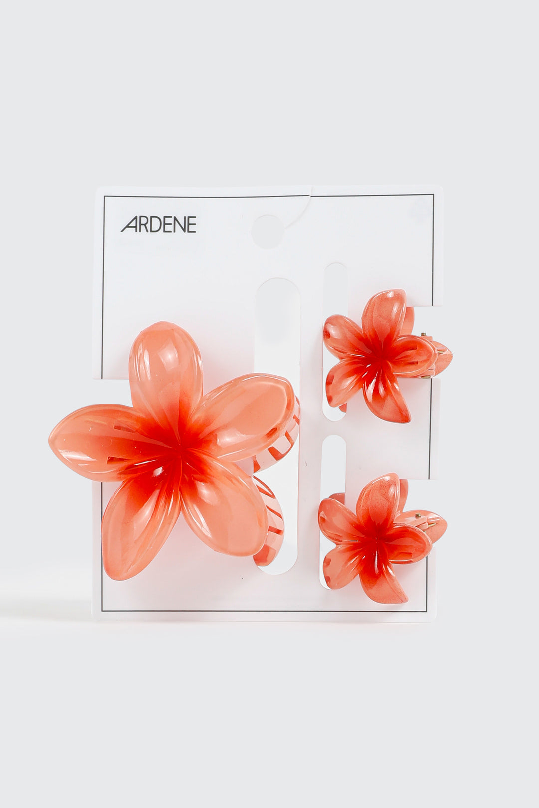 3-Pack Tropical Flower Hair Claws