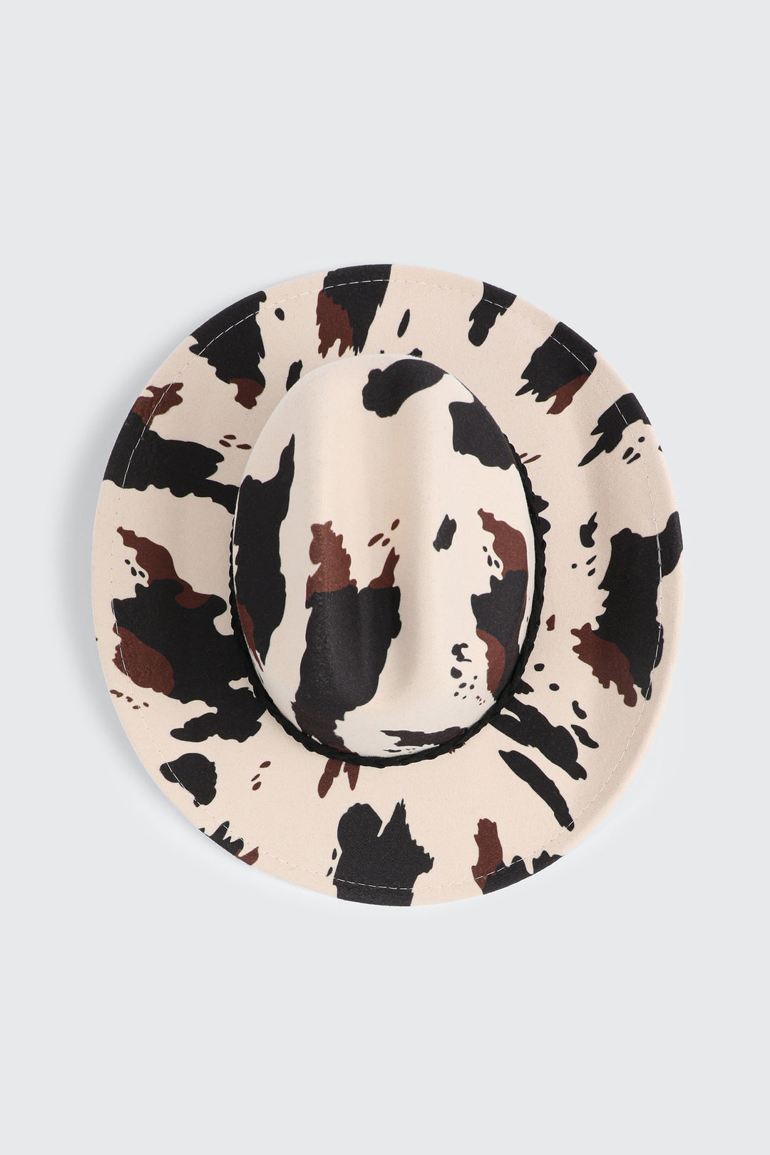 Cow Print Felt Cowboy Hat