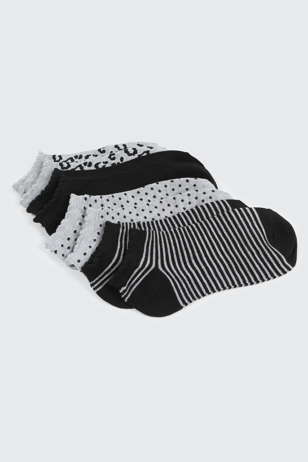 4-Pack Printed Ankle Socks