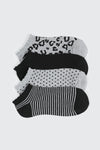 4-Pack Printed Ankle Socks