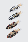 Lot de 4 pinces à cheveux sans marque