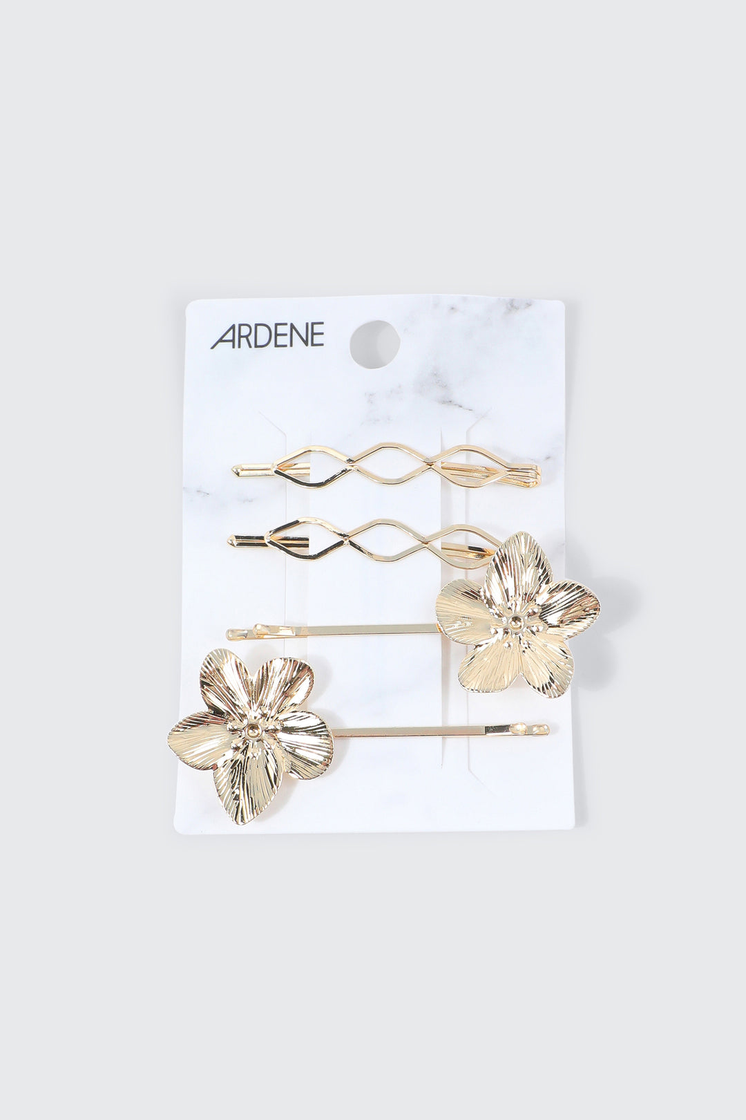 Lot de 4 pinces à cheveux sculptées