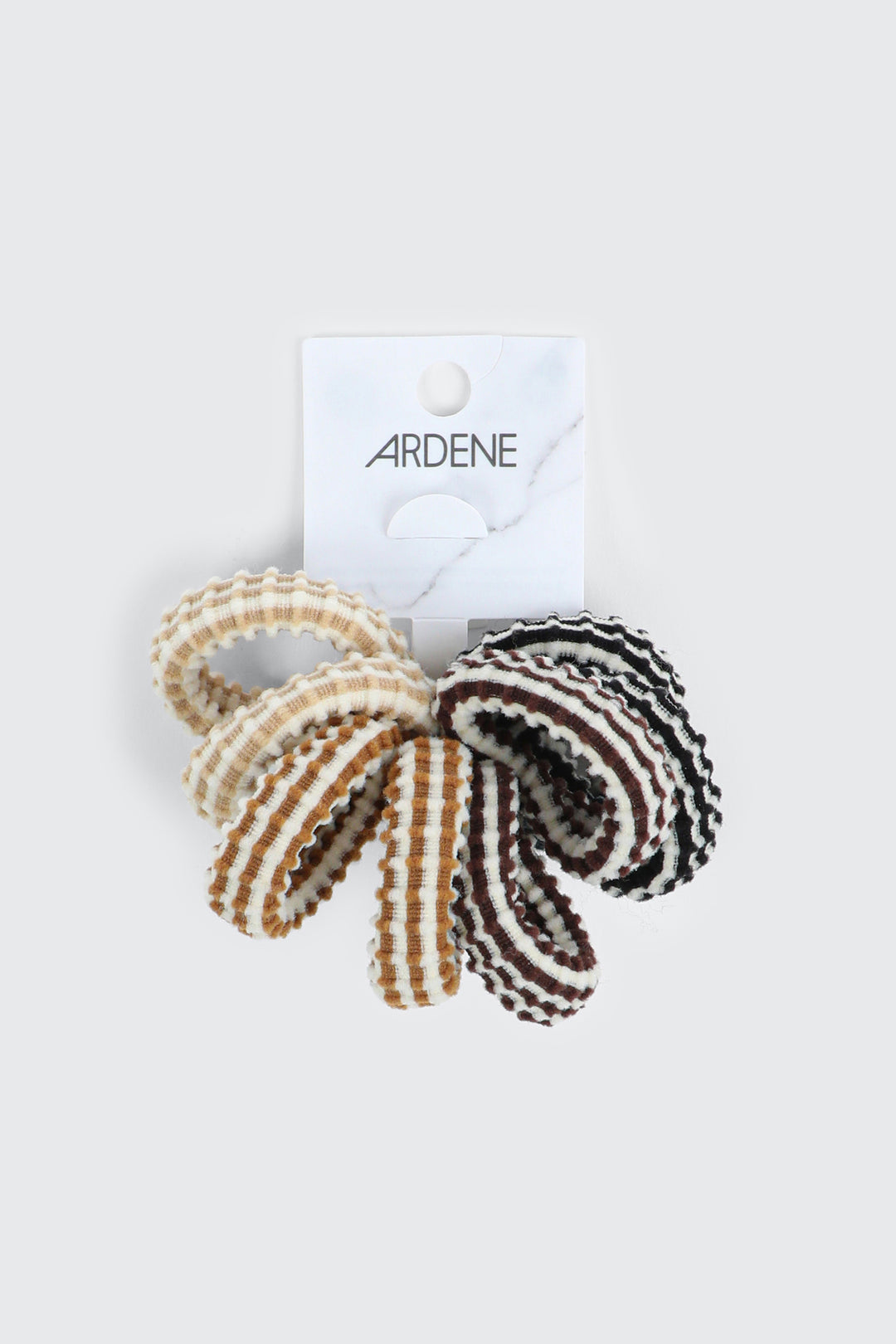 8-Pack Wide Ribbed Hair Ties