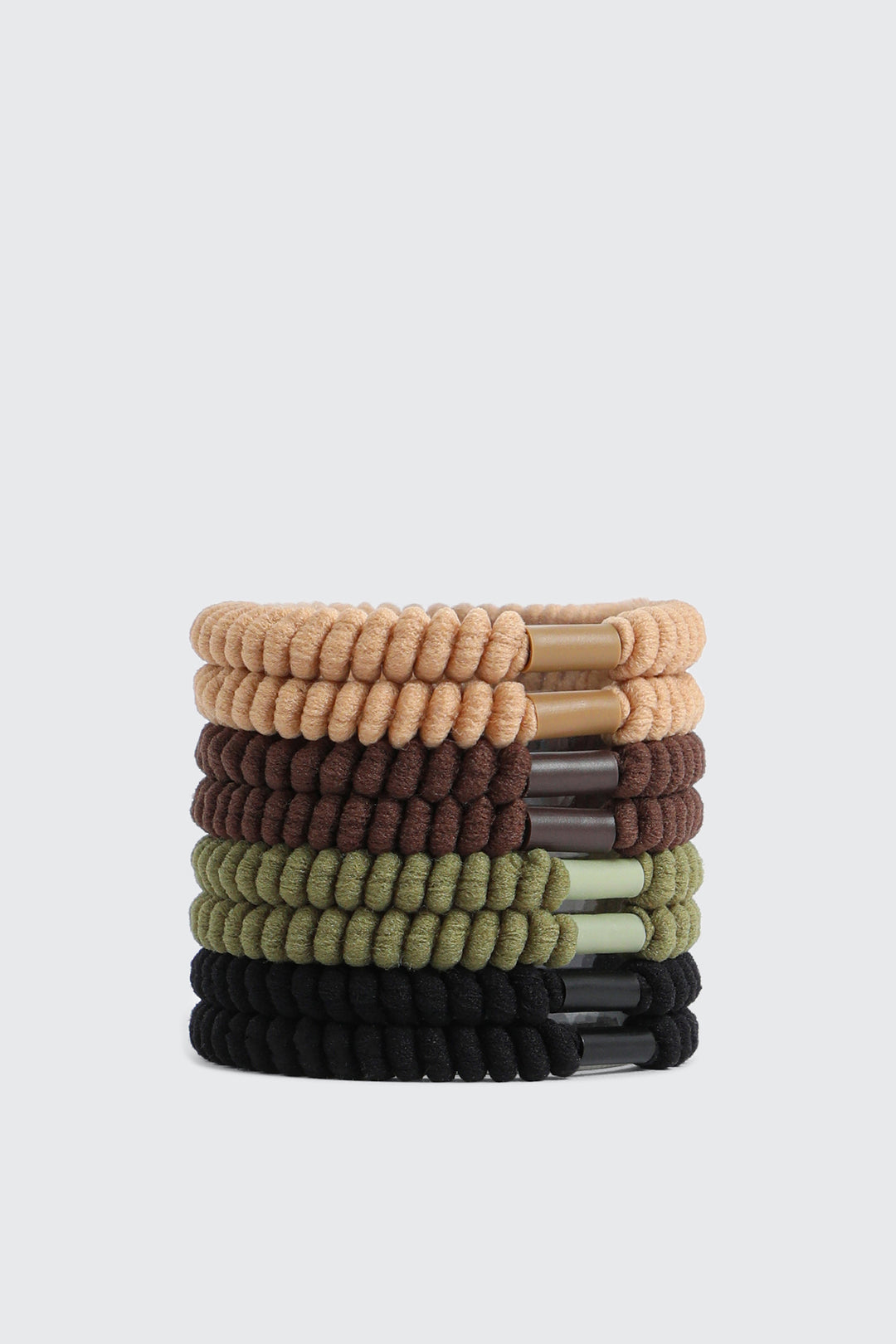 8-Pack Ribbed Hair Ties