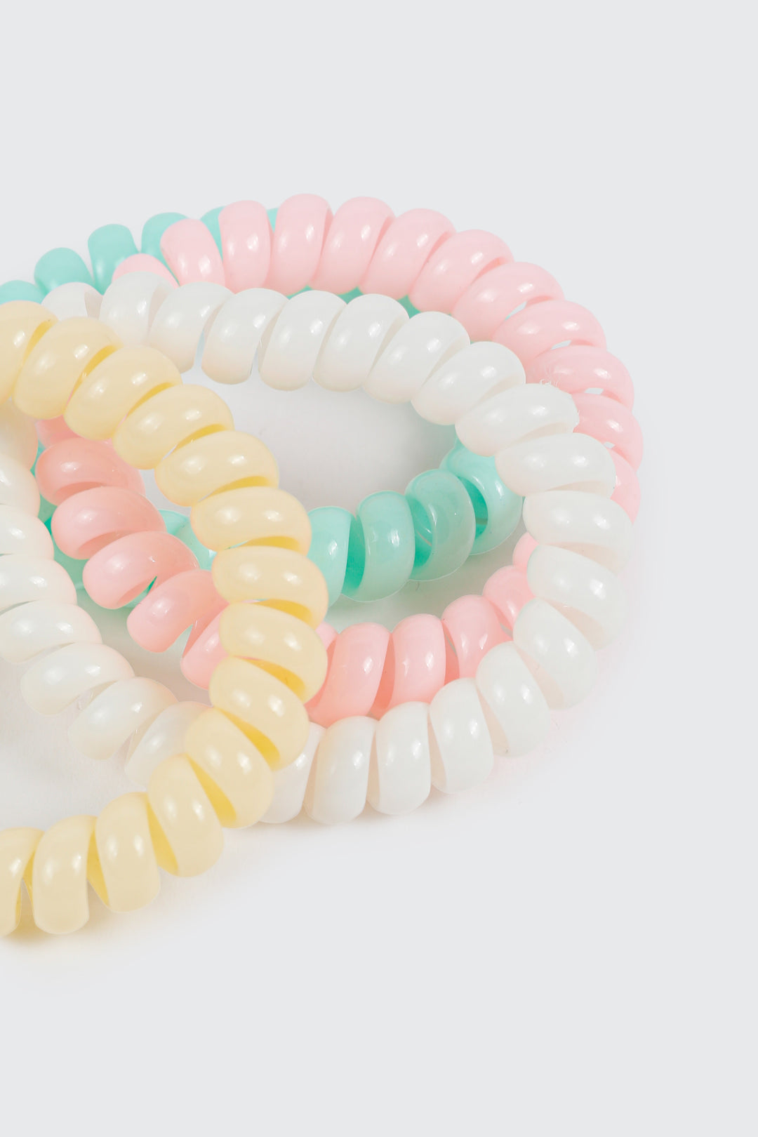 4-Pack Spiral Coil Hair Ties