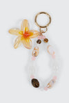 Hibiscus Charm Keychain