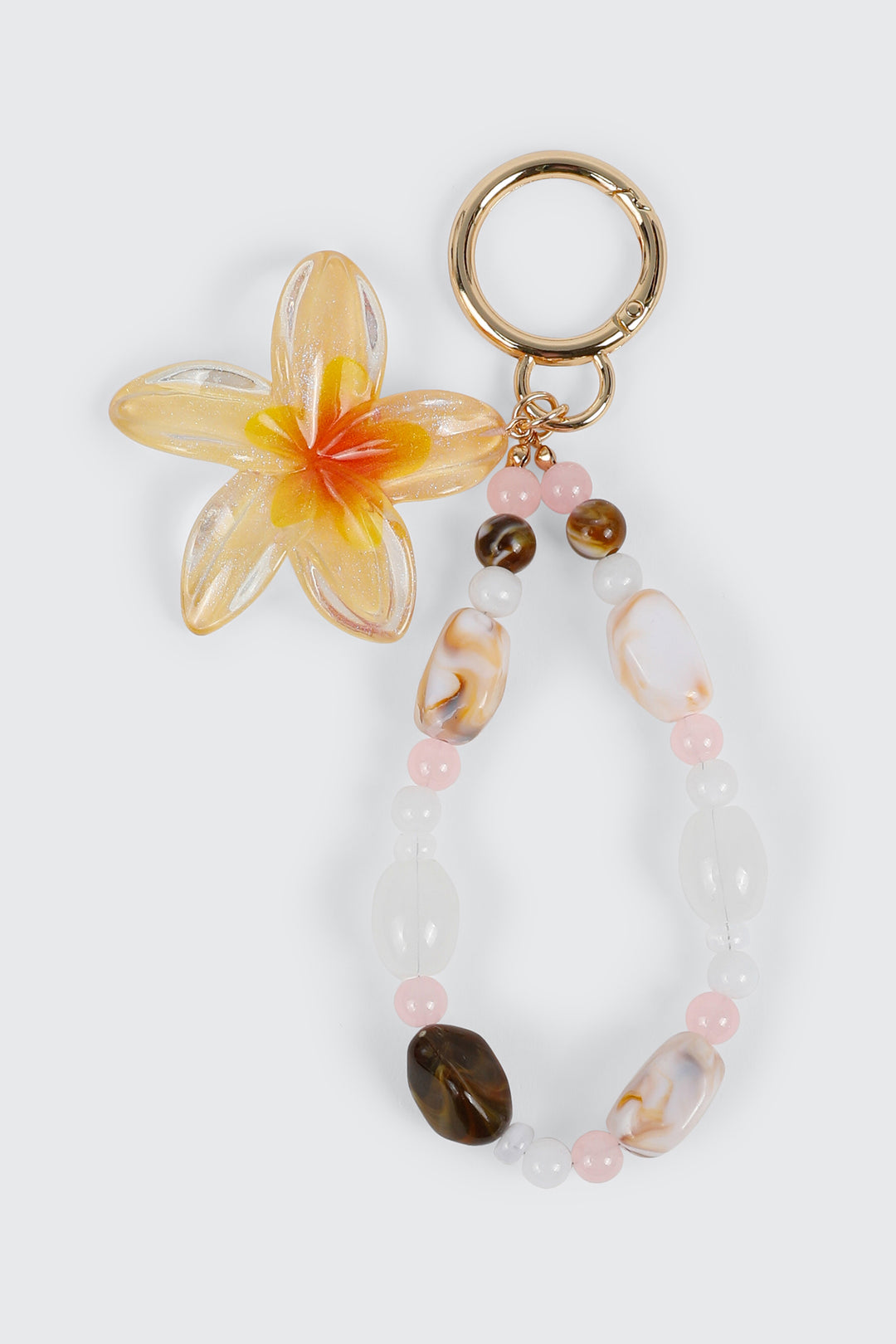 Hibiscus Charm Keychain