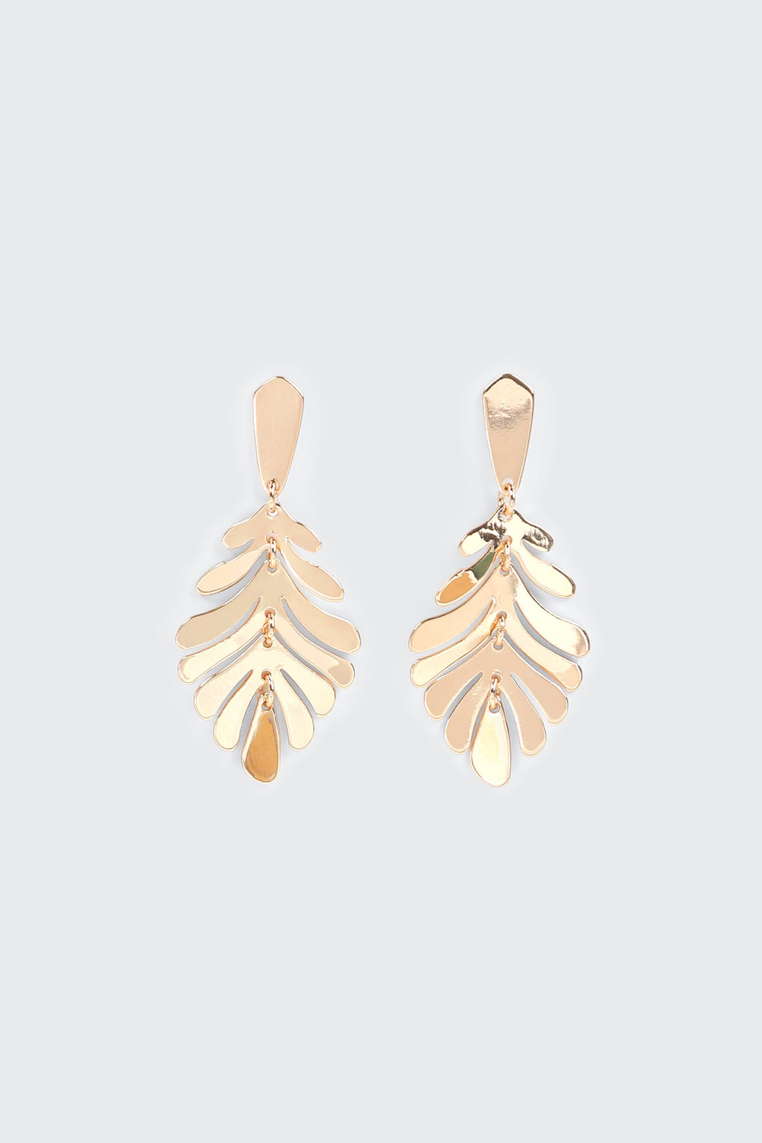 Palm Leaf Dangle Earrings