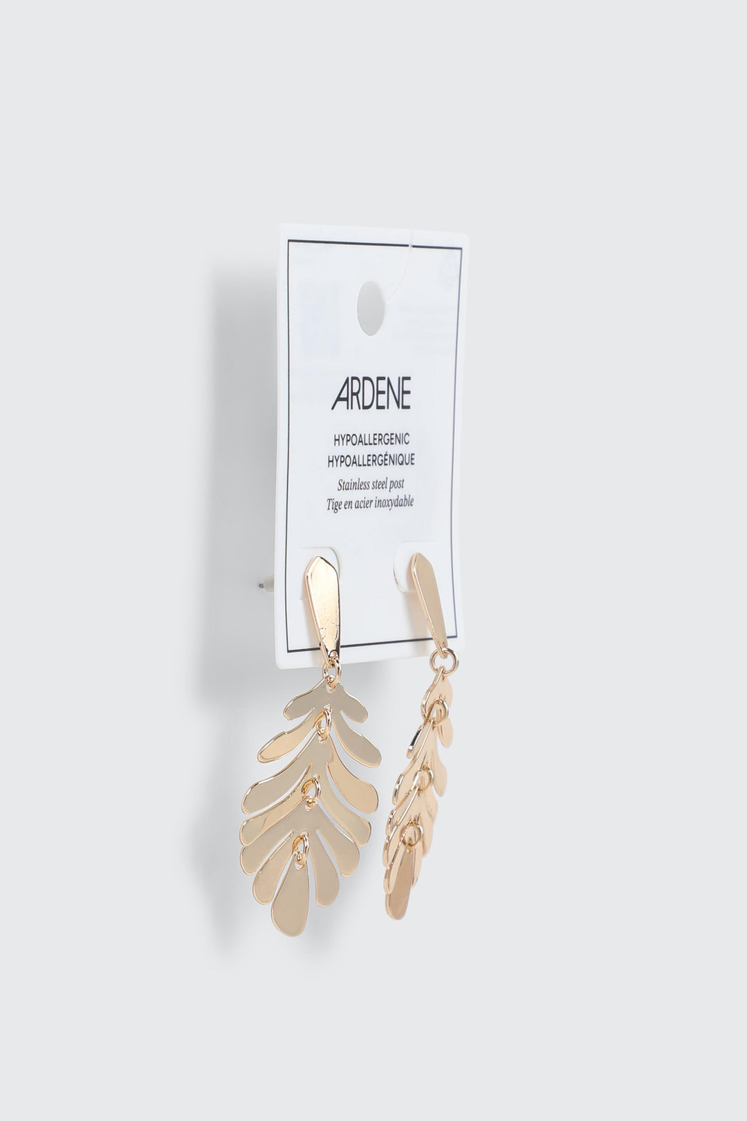 Palm Leaf Dangle Earrings