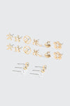 Mixed Shape Stud Earring Set