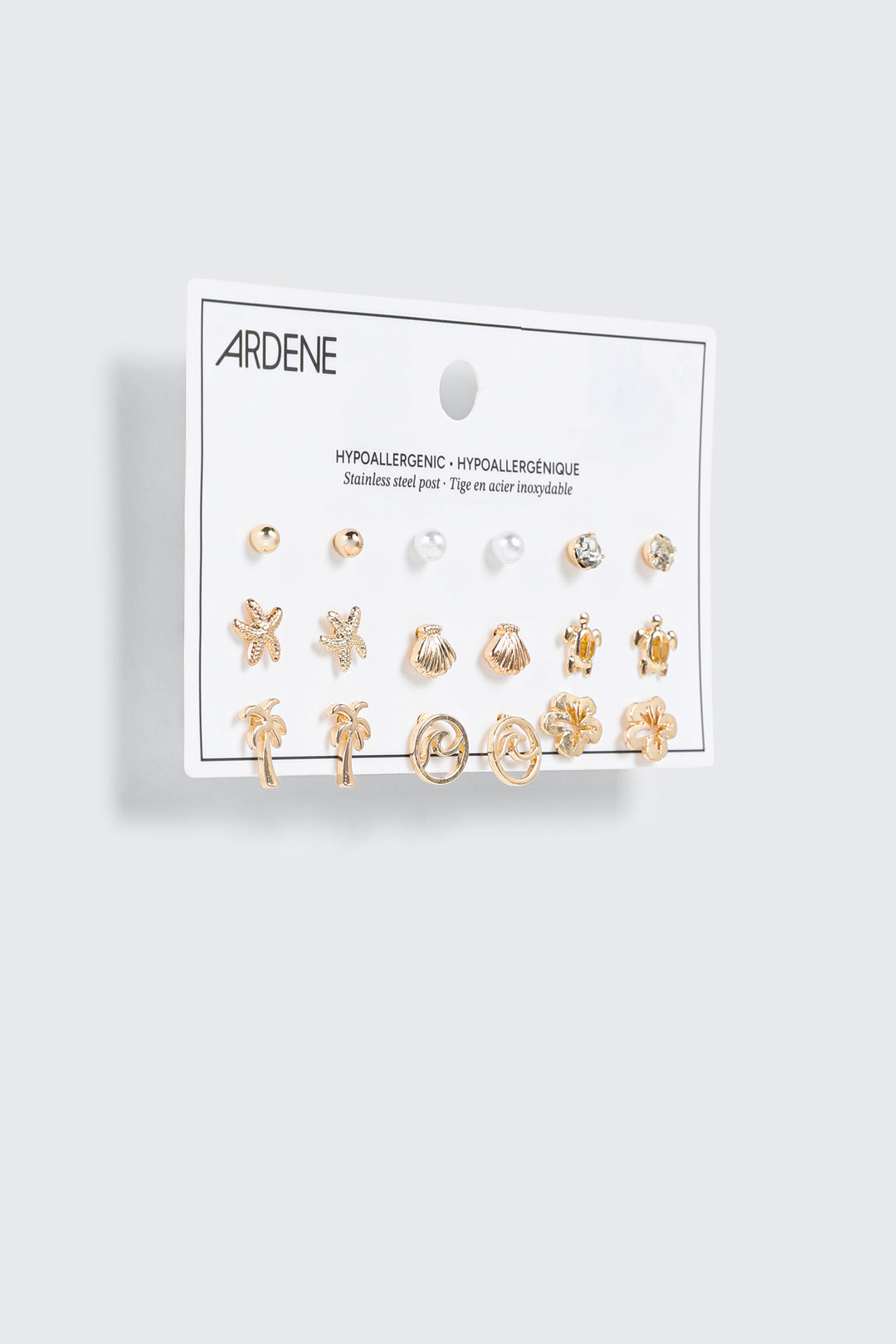 Mixed Shape Stud Earring Set