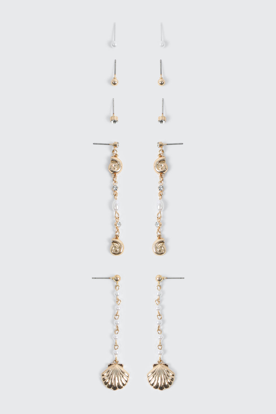 Lot de 6 paires de boucles d’oreilles à perles