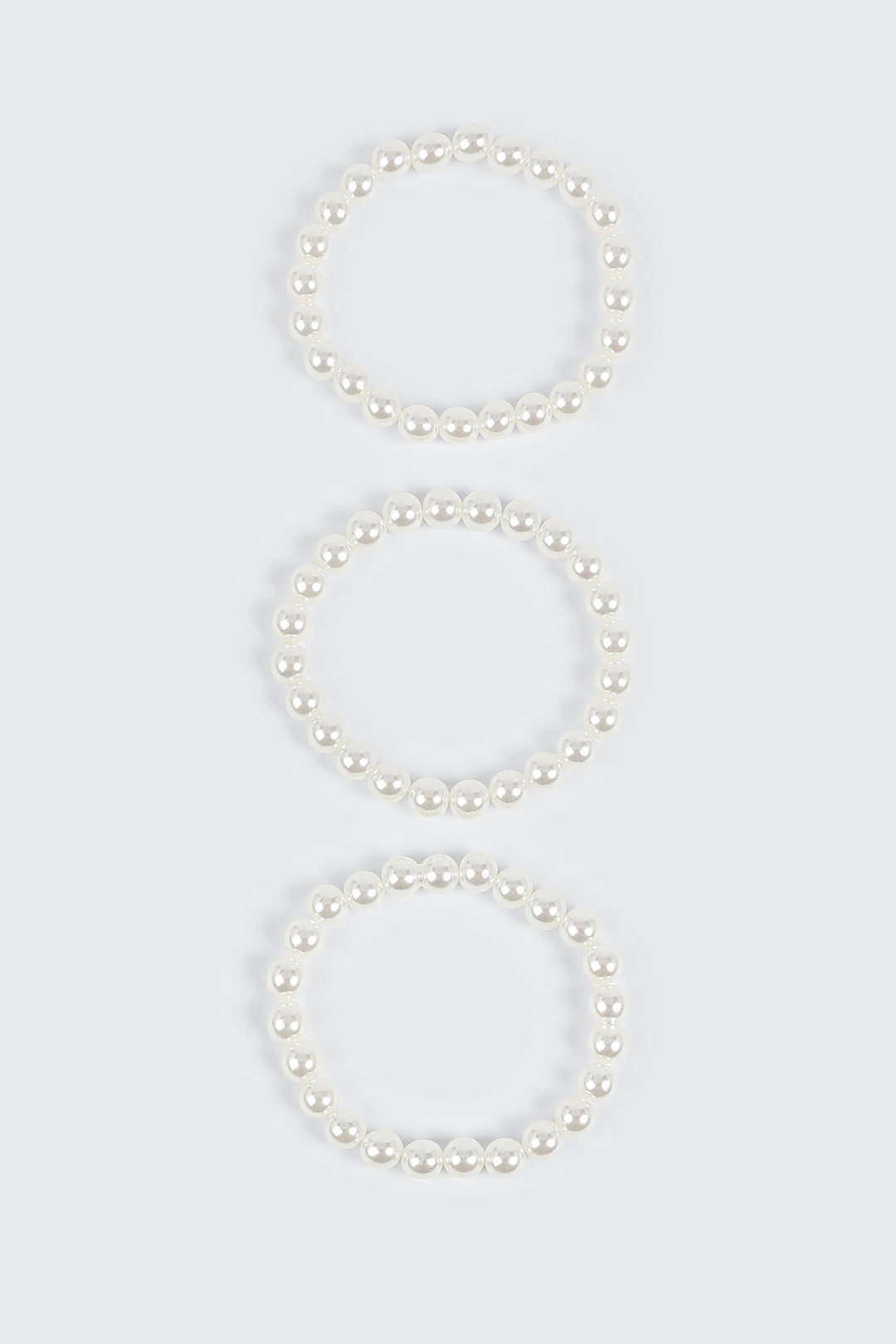 3-Pack Faux Pearl Bracelets