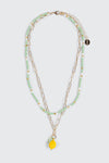 2 Row Lemon Necklace