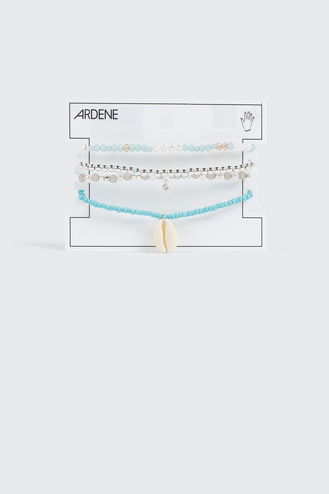 Lot de 4 bracelets extensibles perlés