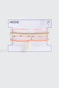 4-Pack Beaded Stretch Bracelets